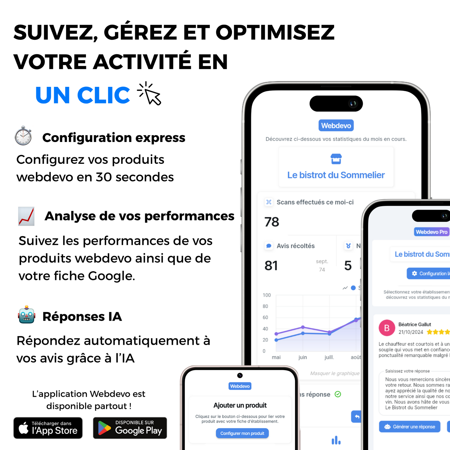 Plaque d'avis Google